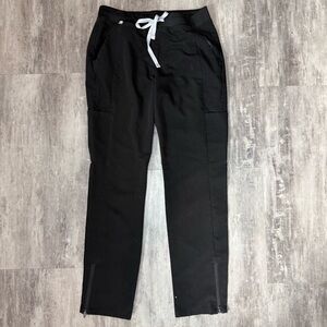 Figs Women’s Black Cargo Pants with Drawstring